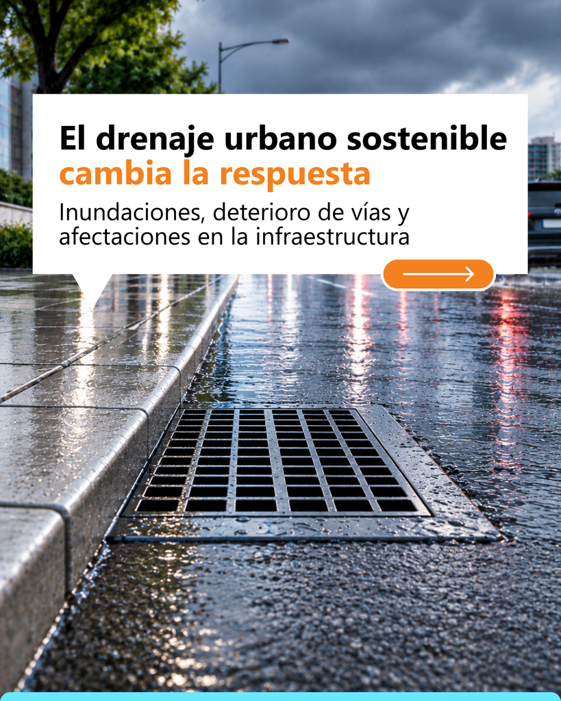 Sistemas de drenaje urbano sostenible: soluciones para una infraestructura urbana más resiliente Sistemas de drenaje urbano sostenible